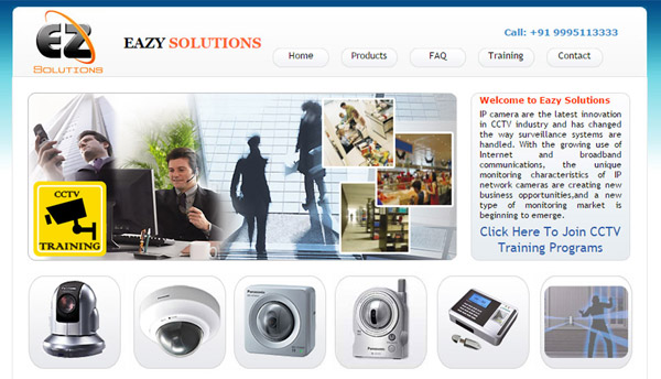 cctv companies website designers kerala