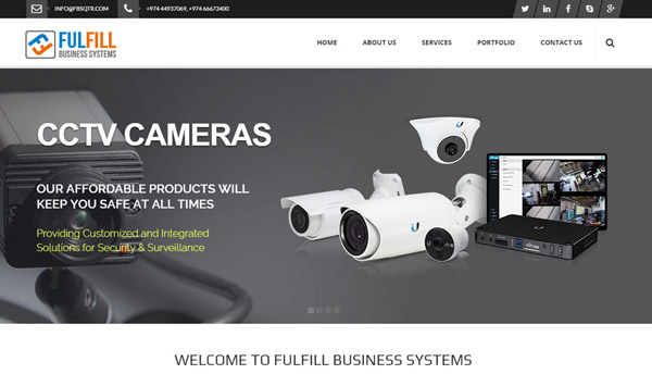 cctv companies website developer kerala