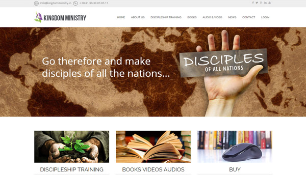 church website design kerala