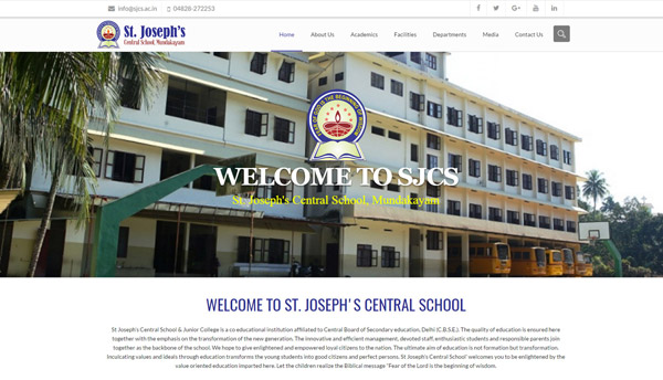 educational institute website design kerala
