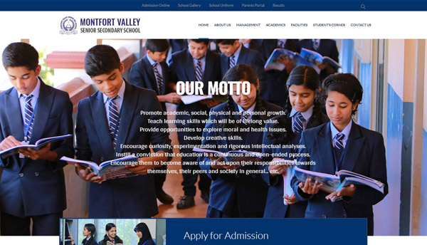 school website design company cochin